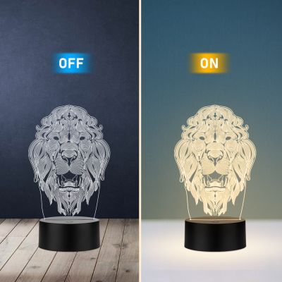 Lion-Art Lion Head Design Lamp